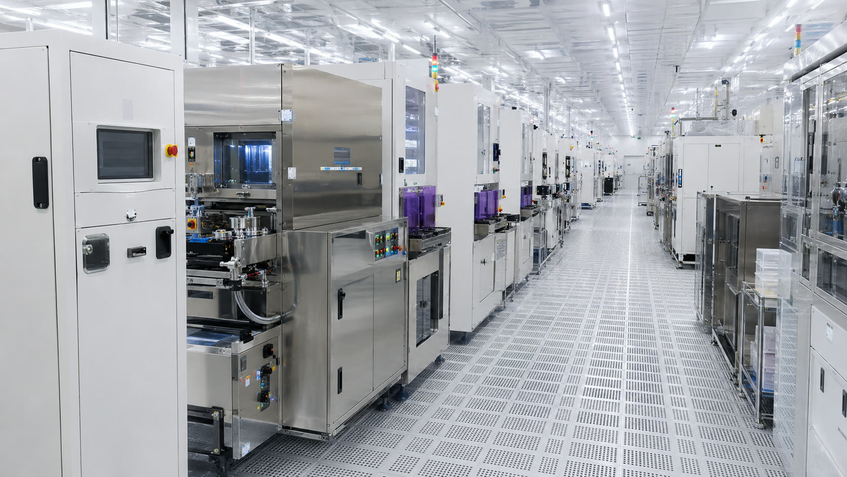 Automated white-light wafer processing equipment