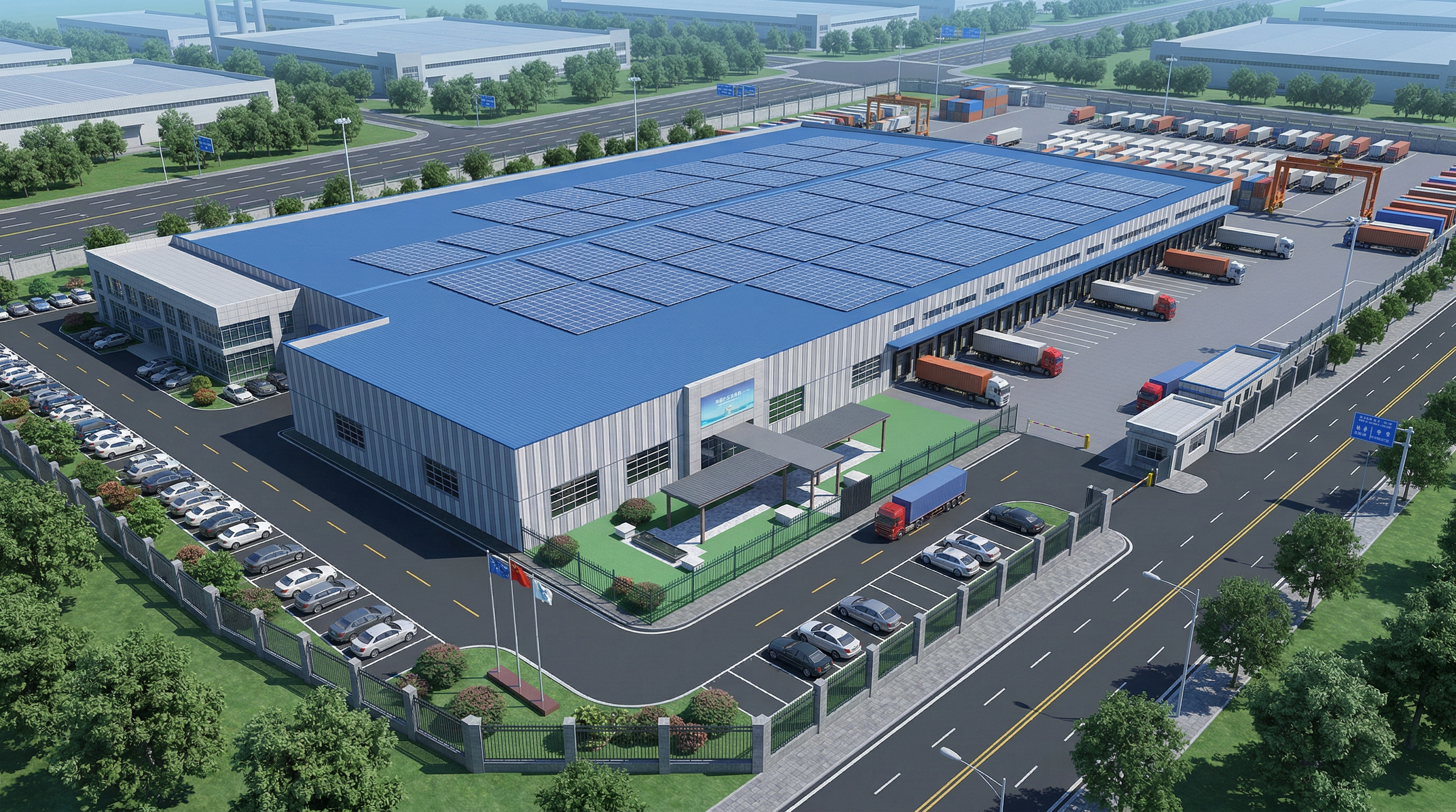 NantOptiFab aerial facility view